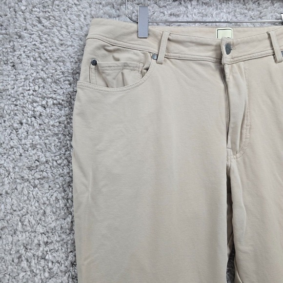Swet Tailor pants Mens 33x32 (Fits 33x30) Beige Slim Performance Stretch‎ Golf - Picture 3 of 14
